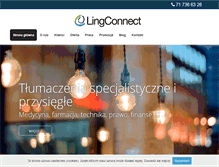 Tablet Screenshot of lingconnect.pl